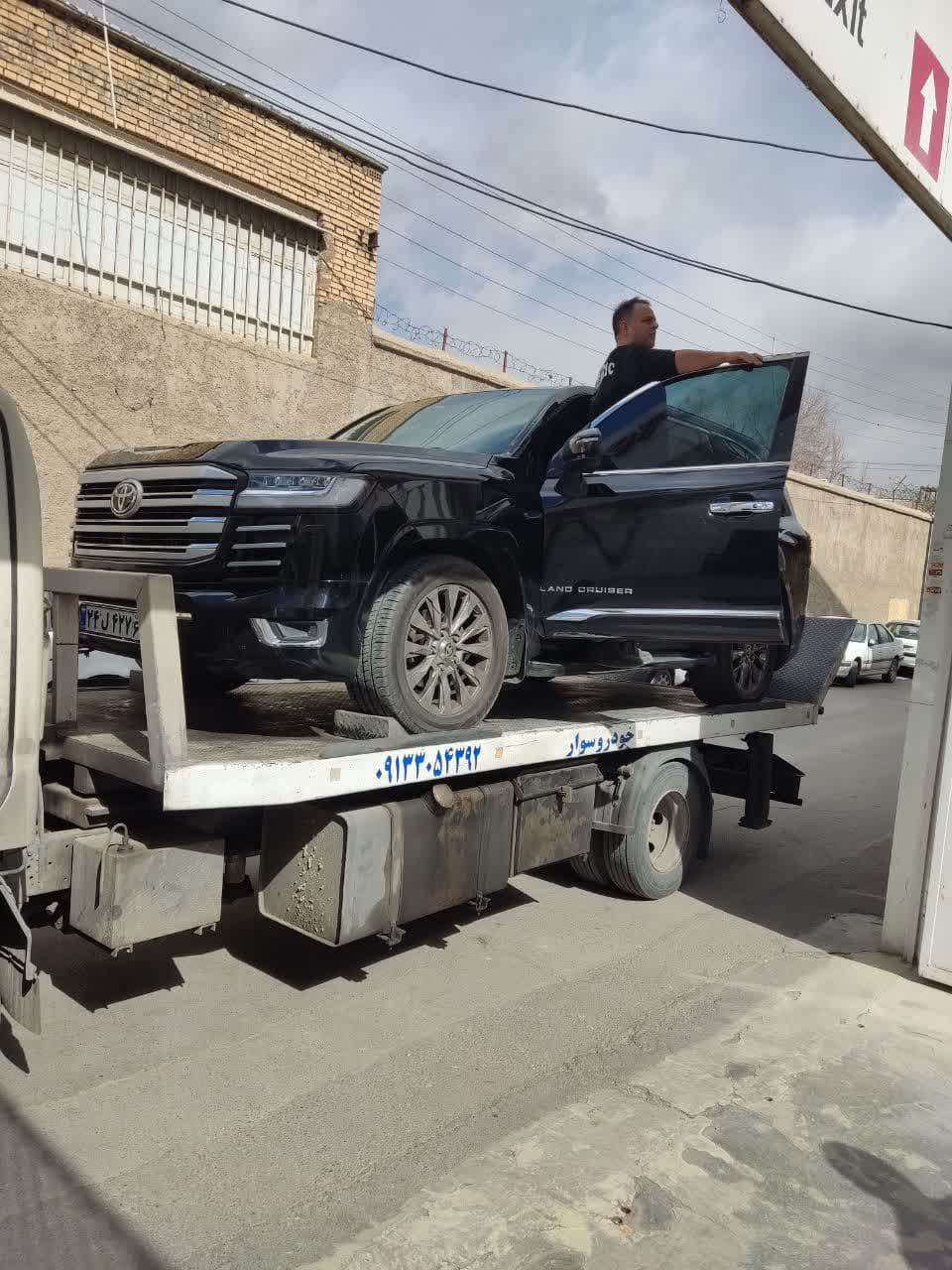 خودروبر در محل خرابی خودرو